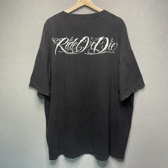 David Gonzales Art Ride or Die Stairway to Heaven T-Shirt Mens Size 3XL - Picture 3 of 5